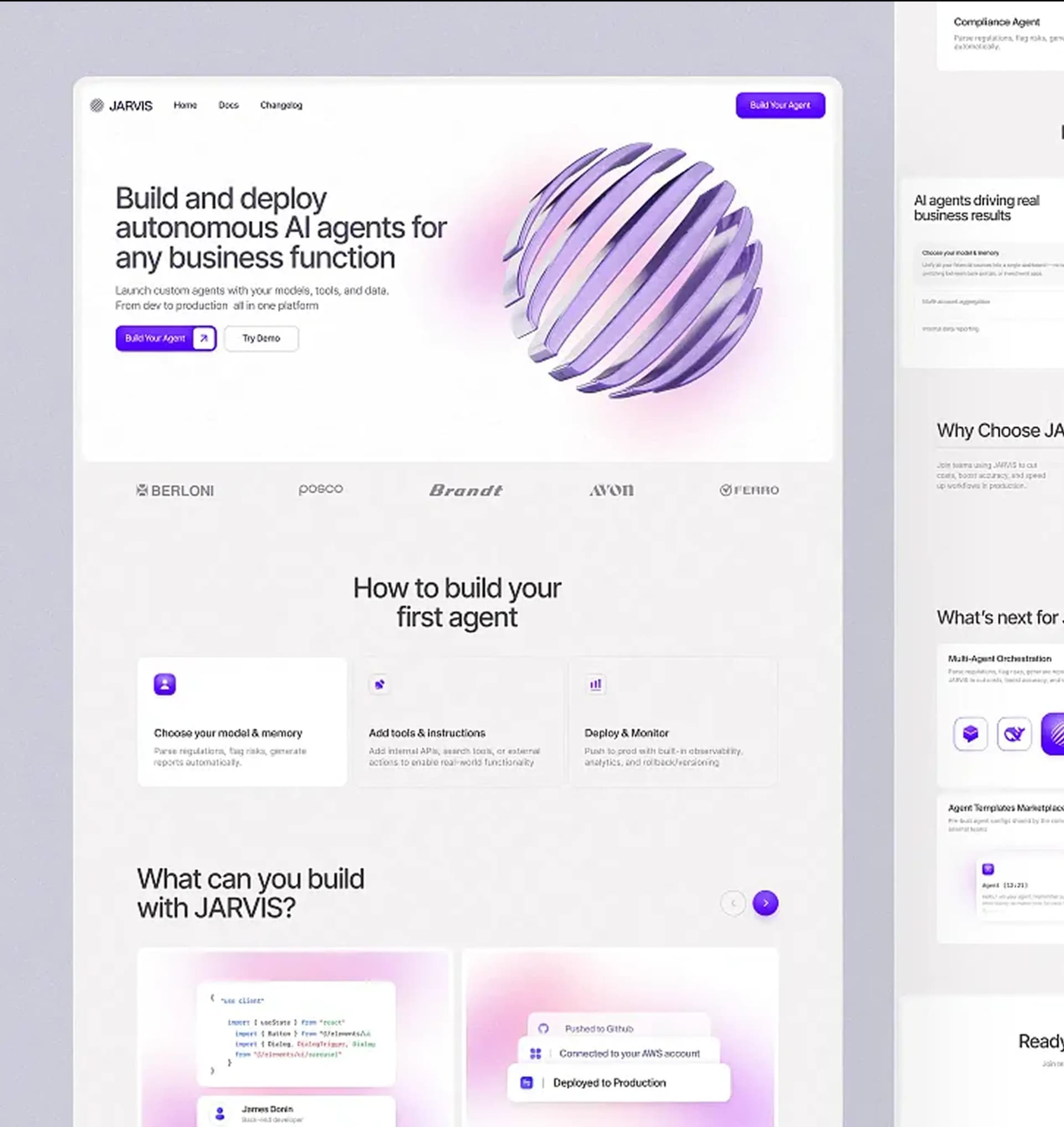 Branding illustration with mobile app mockups