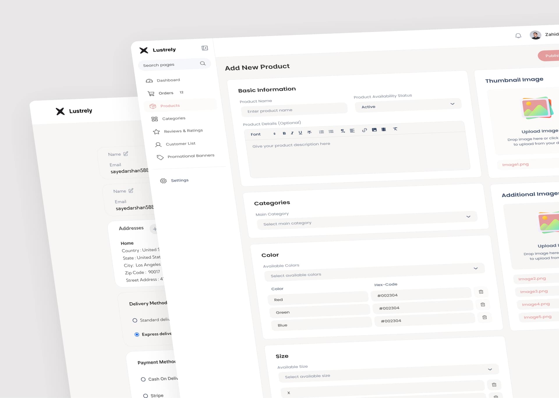 Lustrely – A Modern Jewelry E-Commerce Experience
